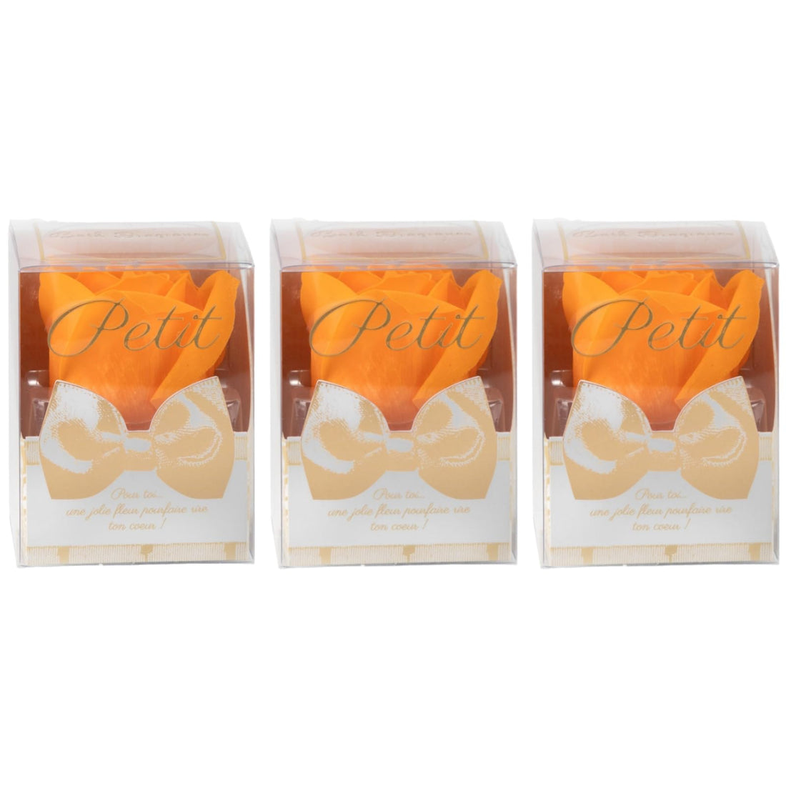 Q-FLA Bath Salt Soap Flower Set 3 Pieces for Gifts and Celebrations