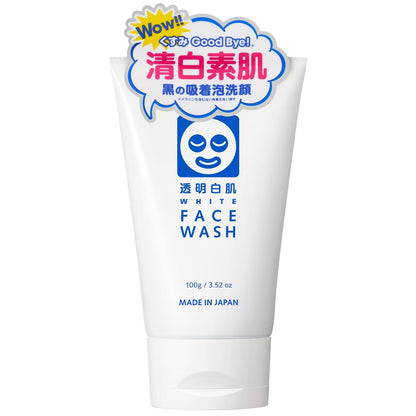 Toumeishirahada White Face Wash 100g for Dull Skin