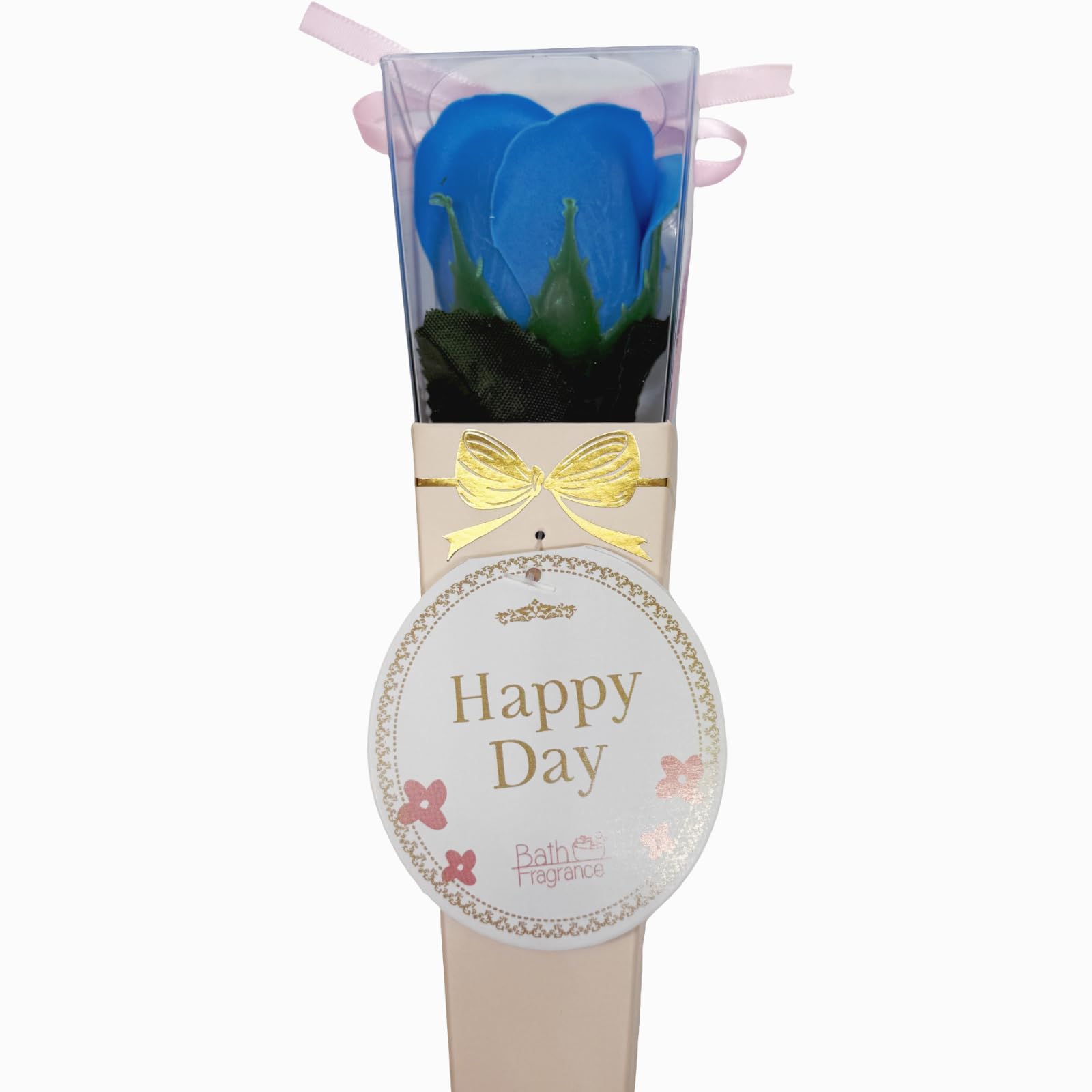 Q-FLA Soap Flower Bath Bomb Gift Set Blue Bouquet