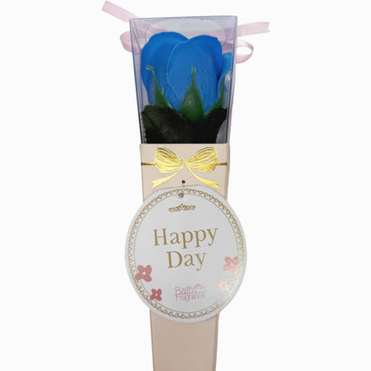 Q-FLA Soap Flower Bath Bomb Gift Set Blue Bouquet