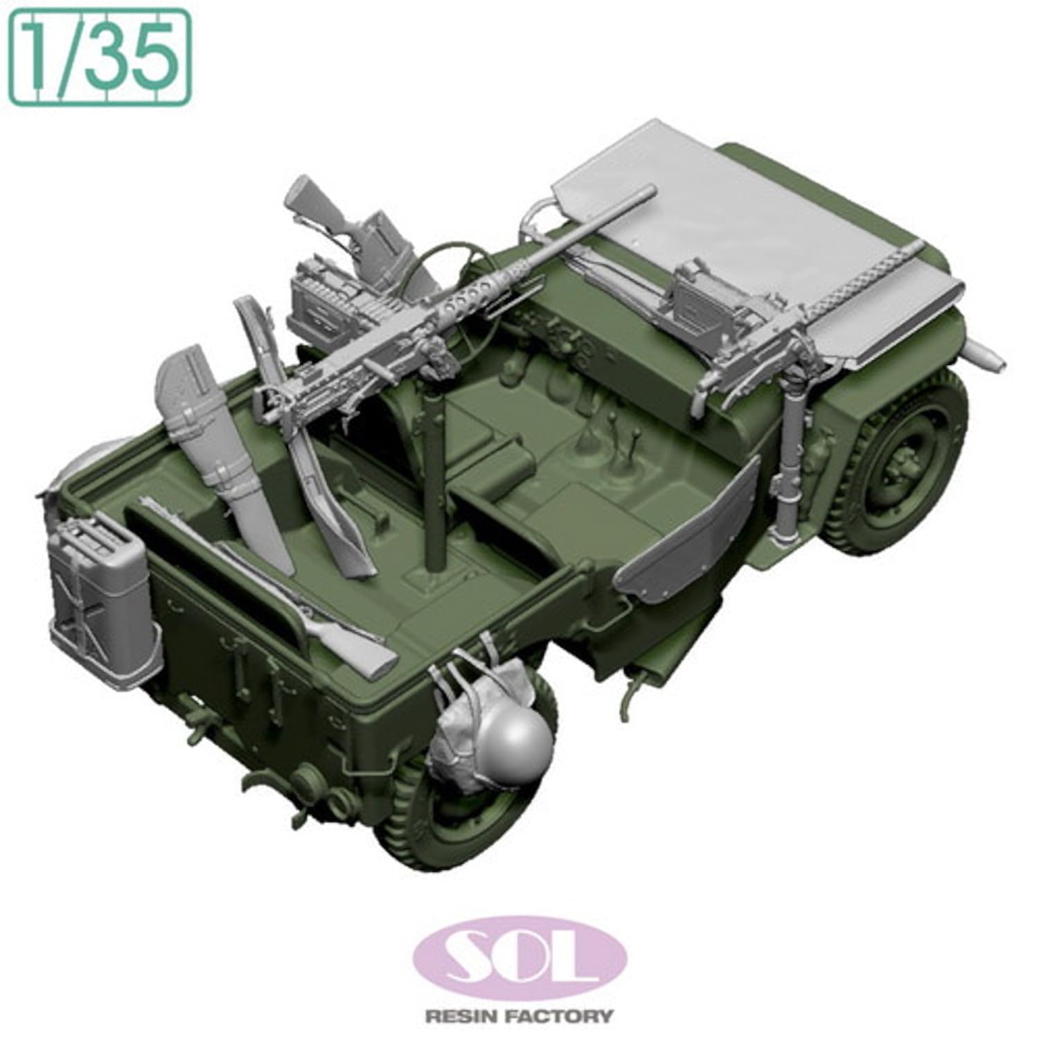 Sol Model 1/35 WWII US 1/4 Ton General Purpose Truck Detail-Up Set