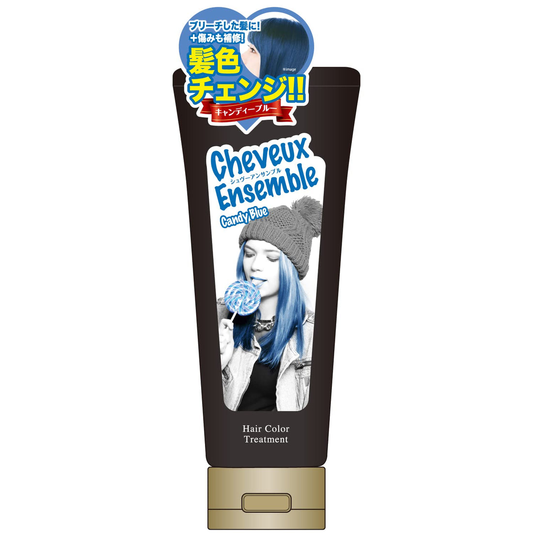 シュヴーアンサンブル Hair Color Paste Treatment Candy Blue 200g