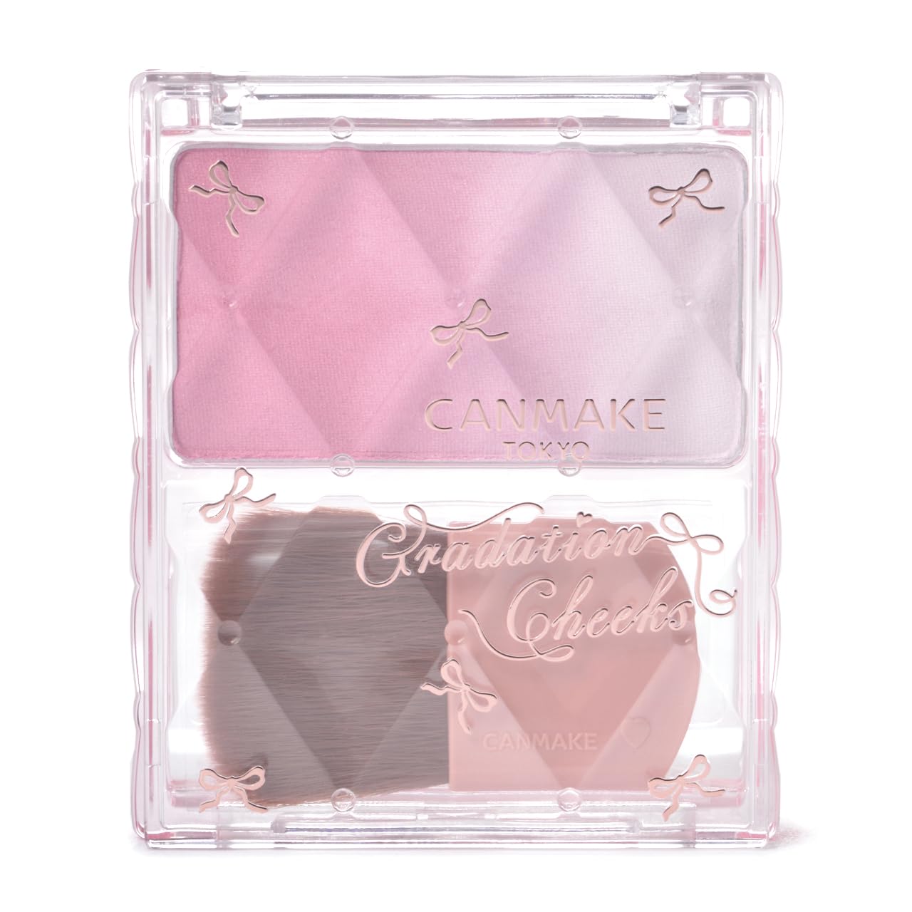 CANMAKE Gradation Cheeks 01 Very Yogurt 5.2g Blush with 3D Glow