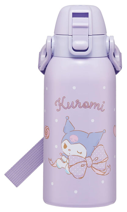 Skater Kids Water Bottle 600ml with Sanrio Kuromi Design
