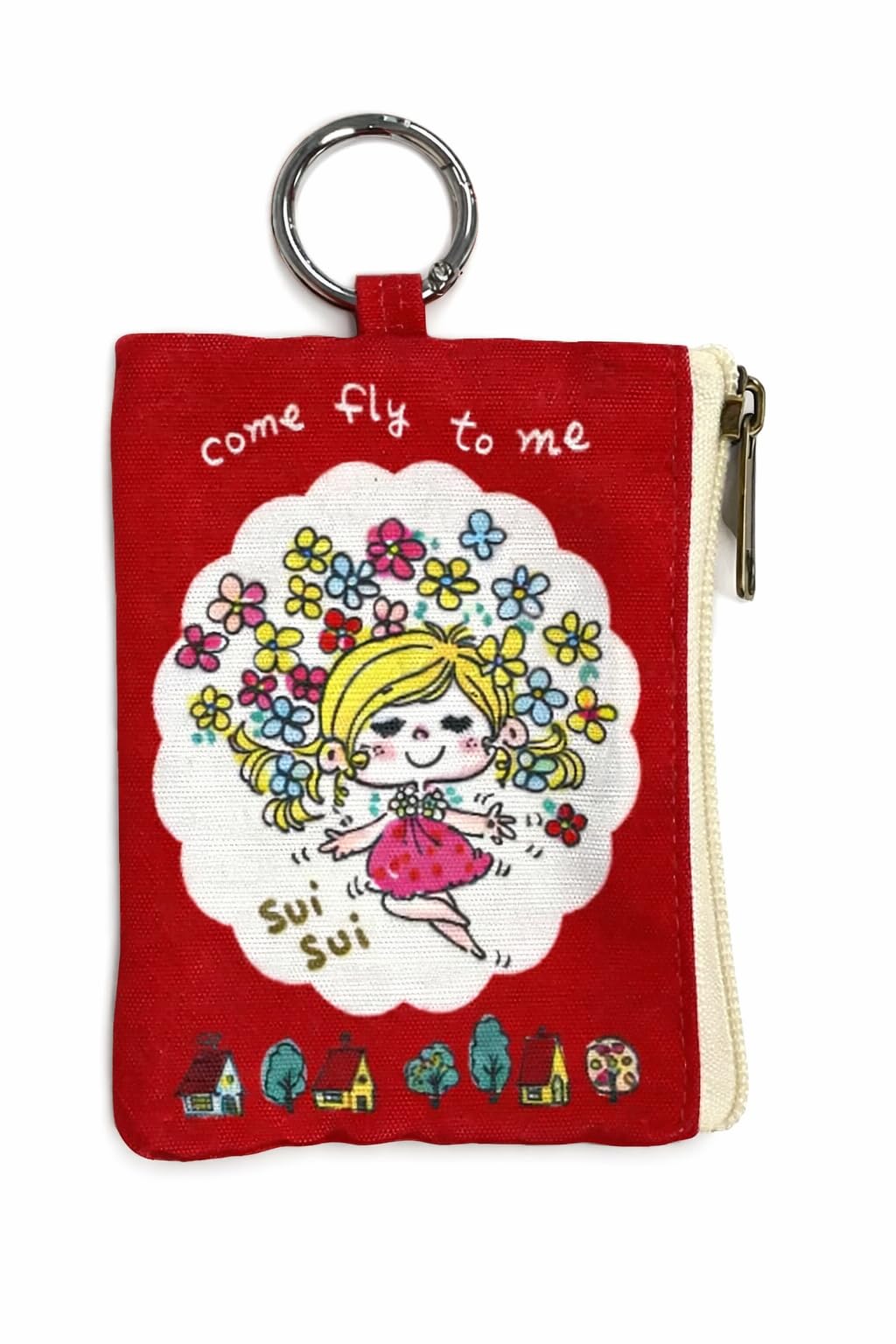 Watanabe Hana Carabiner Pouch Red for Collectors and Hobbyists