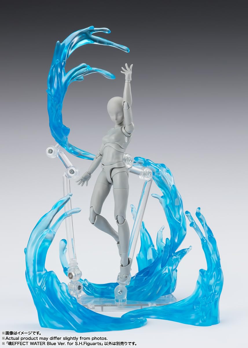 TAMASHII NATIONS Tamashii EFFECT WATER Blue Ver. for S.H.Figuarts, Approx. 180mm, PVC &amp; ABS