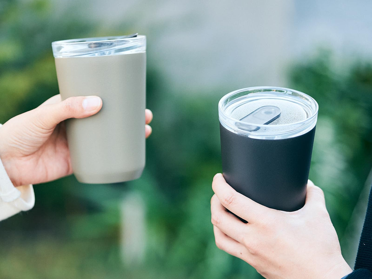 KINTO Tugo Tumbler with Straw 480ml Black for Everyday Use