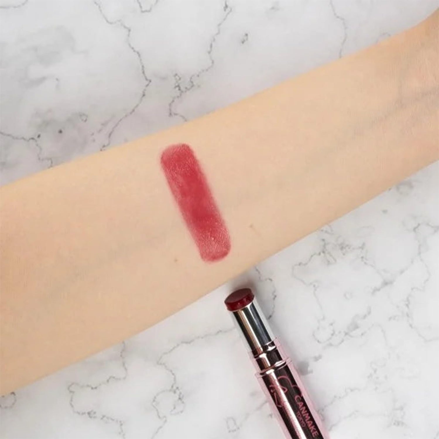 CANMAKE Lustrous Veil Rouge Cherry Red 3g Hydrating Lipstick