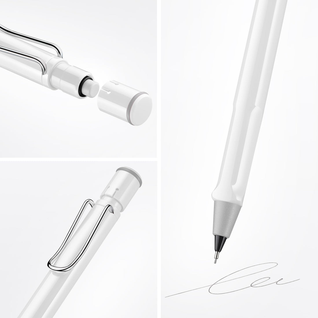 LAMY Safari White Pencil Ergonomic Grip for Comfortable Writing