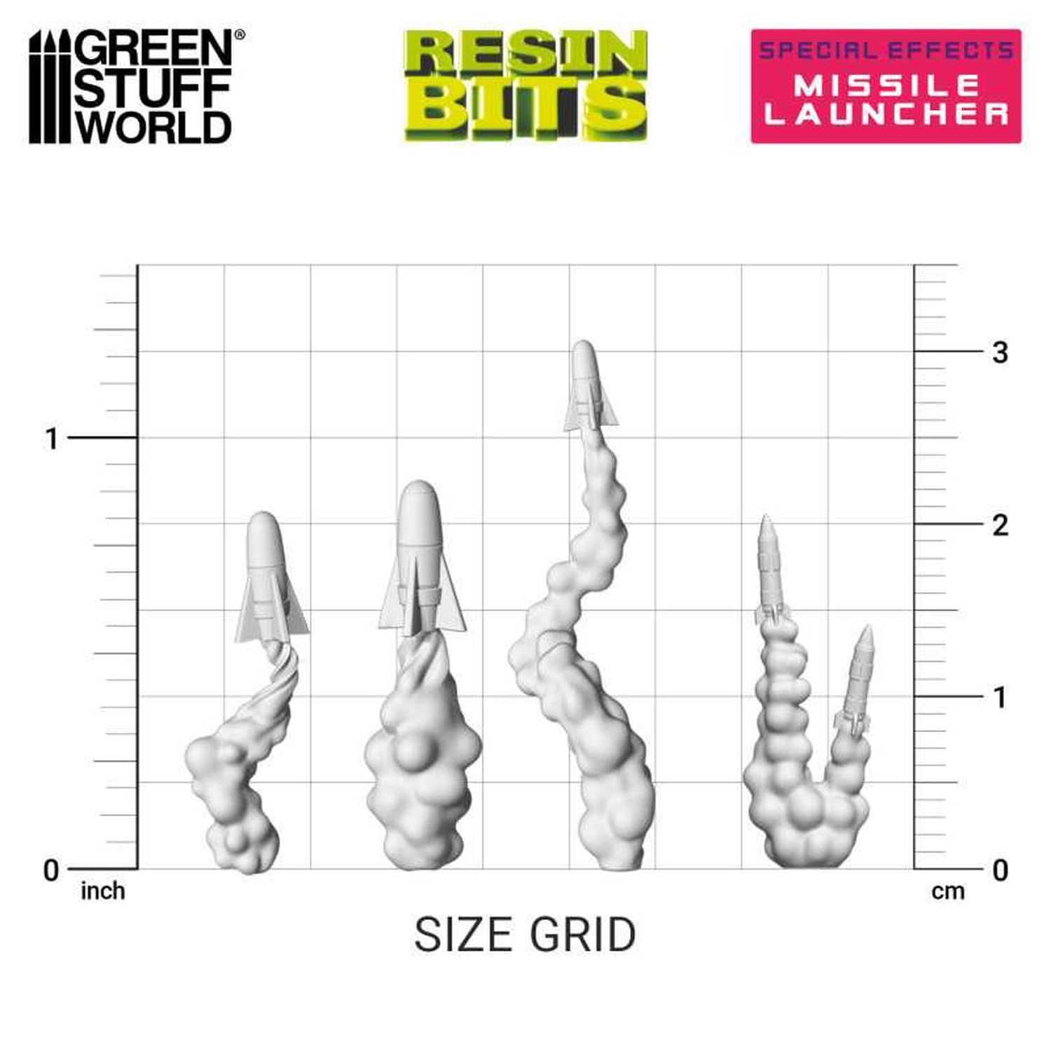 Green Stuff World 3D Printed Missile Launcher Effect Kit