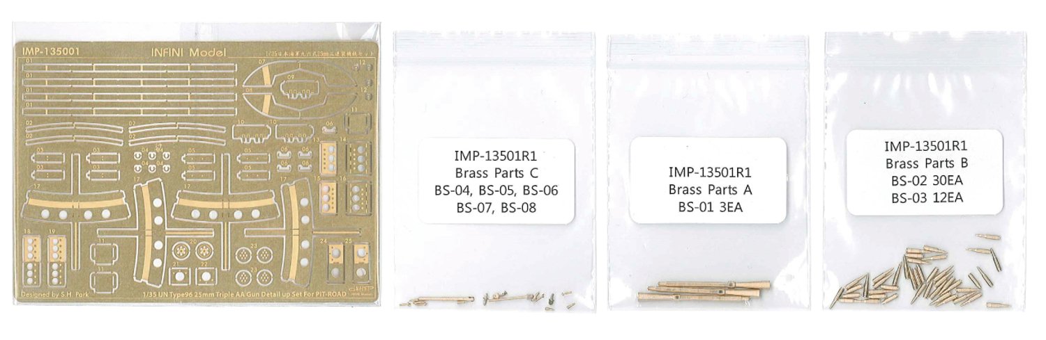 Infini Model 1/35 Scale Detail Parts Set for Japanese Navy 25mm Gun