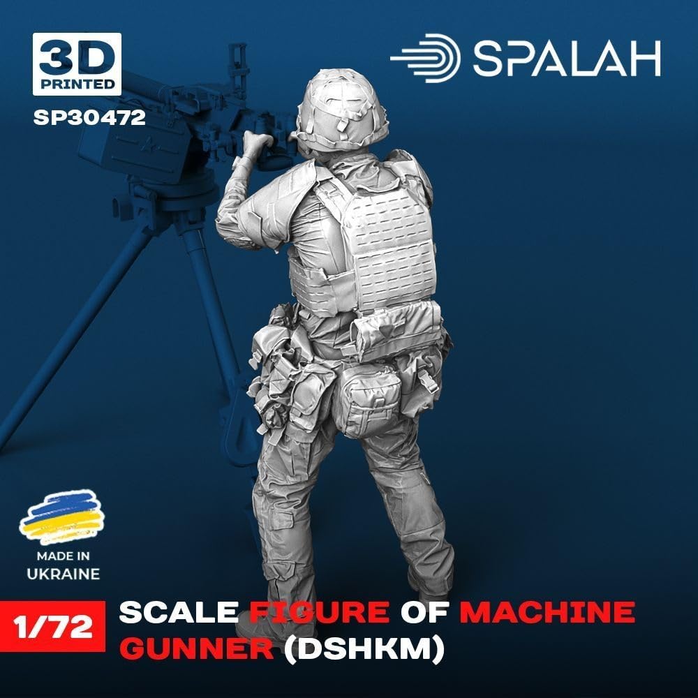 Spalah 1/72 DShK 12.7mm Machine Gun Shooter 3D Printed Kit