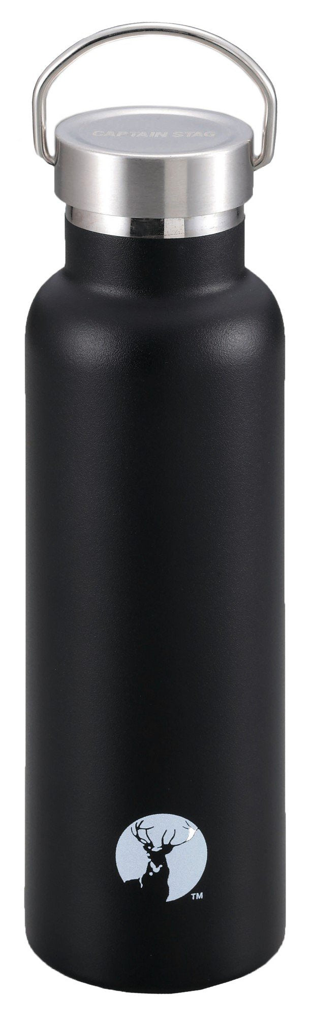 CAPTAIN STAG Sports Bottle Vacuum Insulated 600ml Black