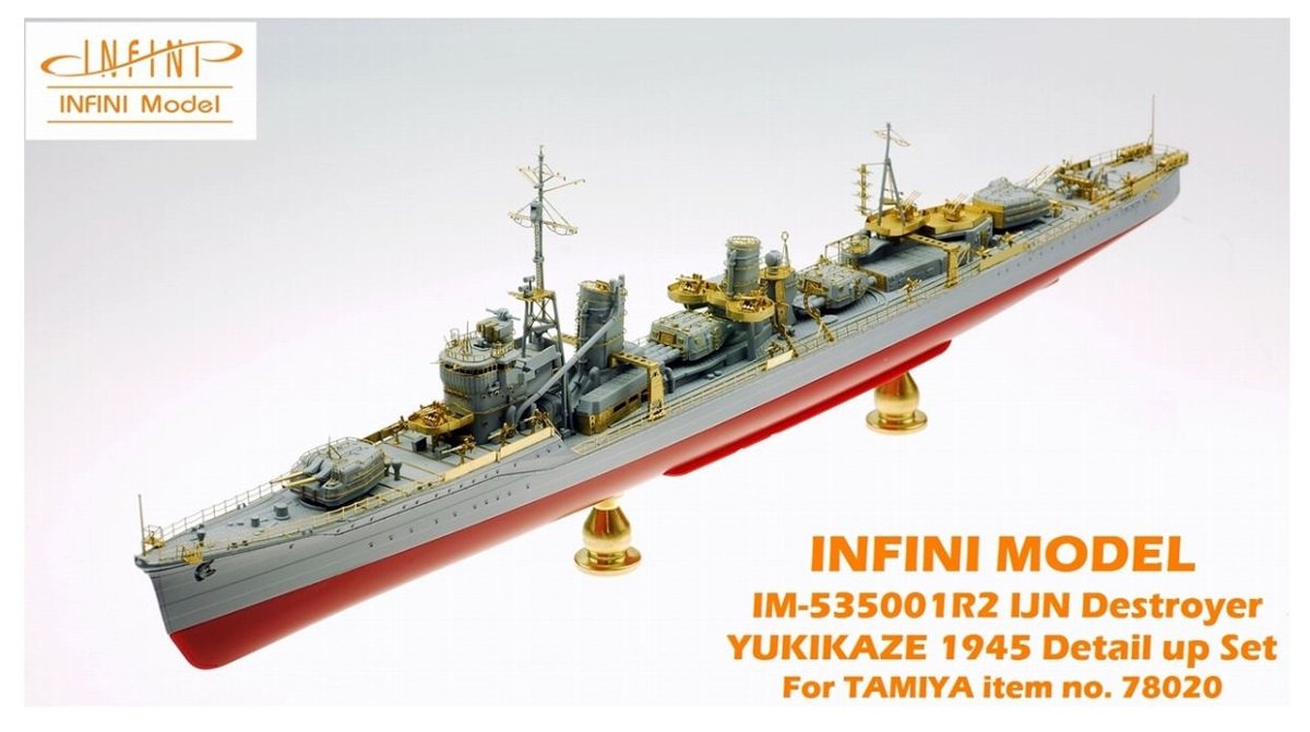Infini Model 1/350 Scale Detail Parts Set for Japanese Destroyer Yukikaze