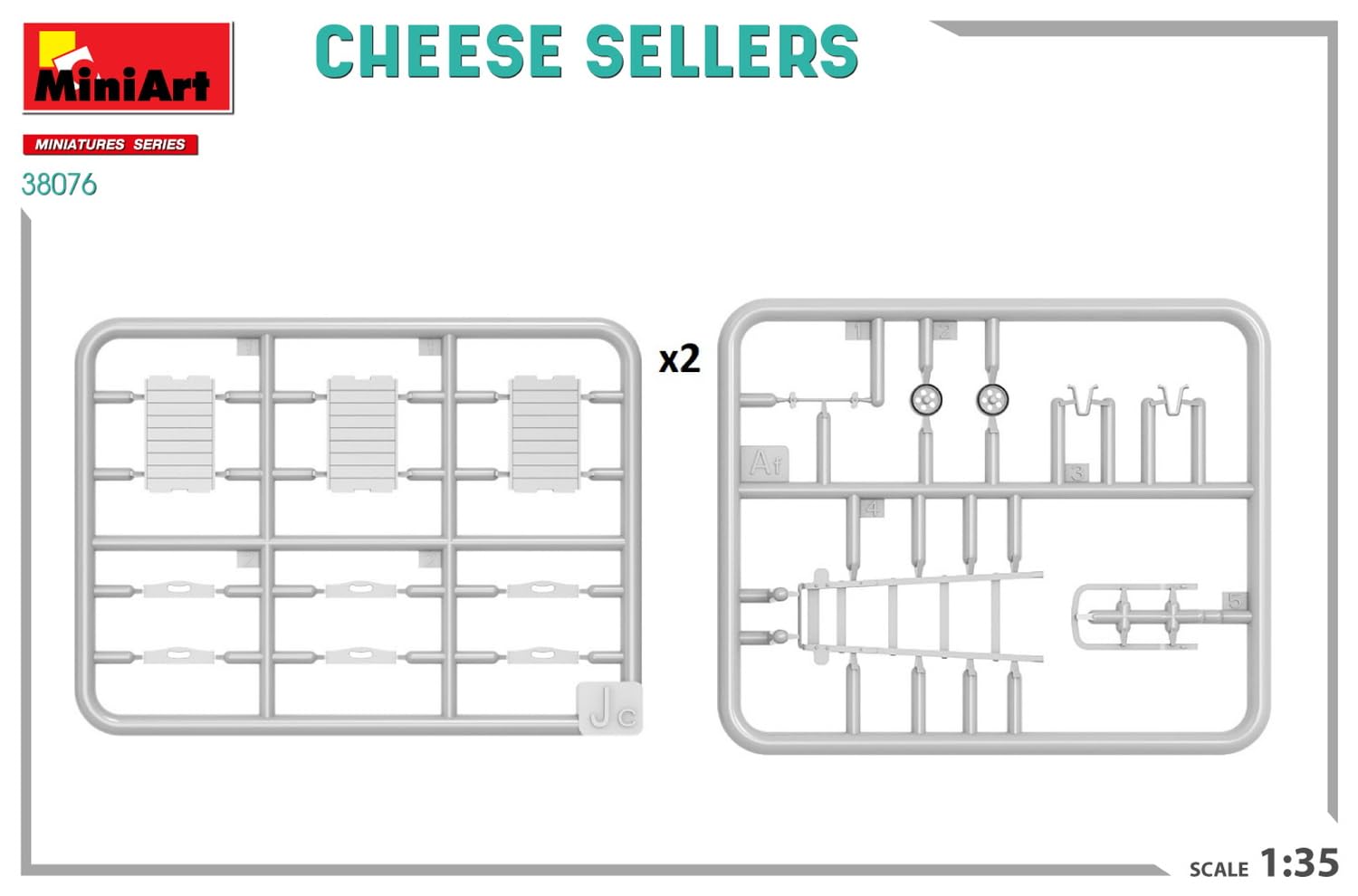 Miniart 1/35 Cheese Seller Set Plastic Model Kit