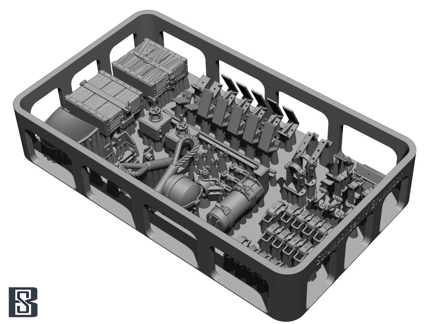 BSK Model 1/35 WWII German IV Tank Detail Set for Plastic Models