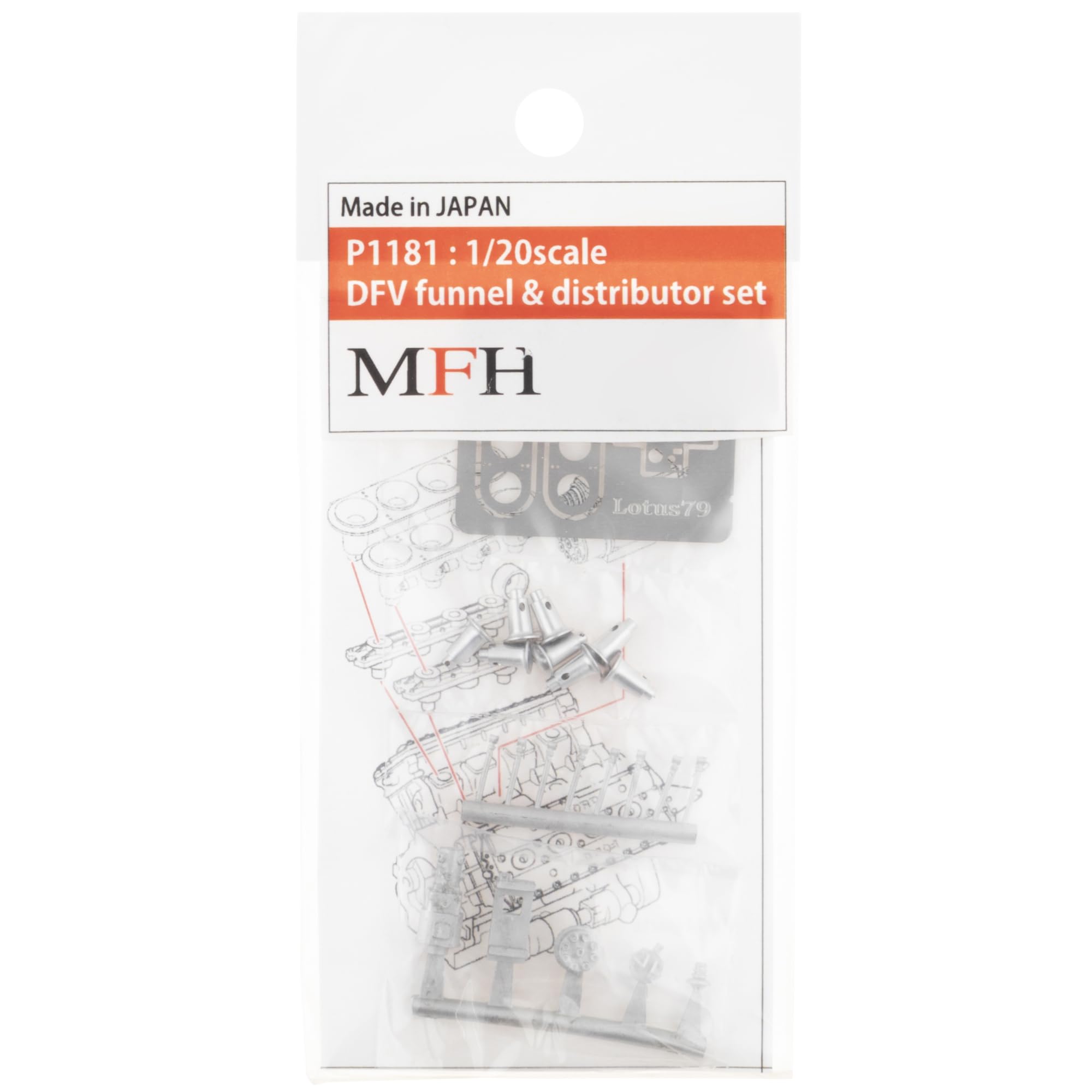 Model Factory Hiro Funnel and Distributor Set 1/20 Scale Model Parts