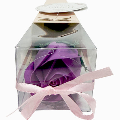 Q-FLA Soap Flower Bath Bomb Bouquet Gift Set Purple