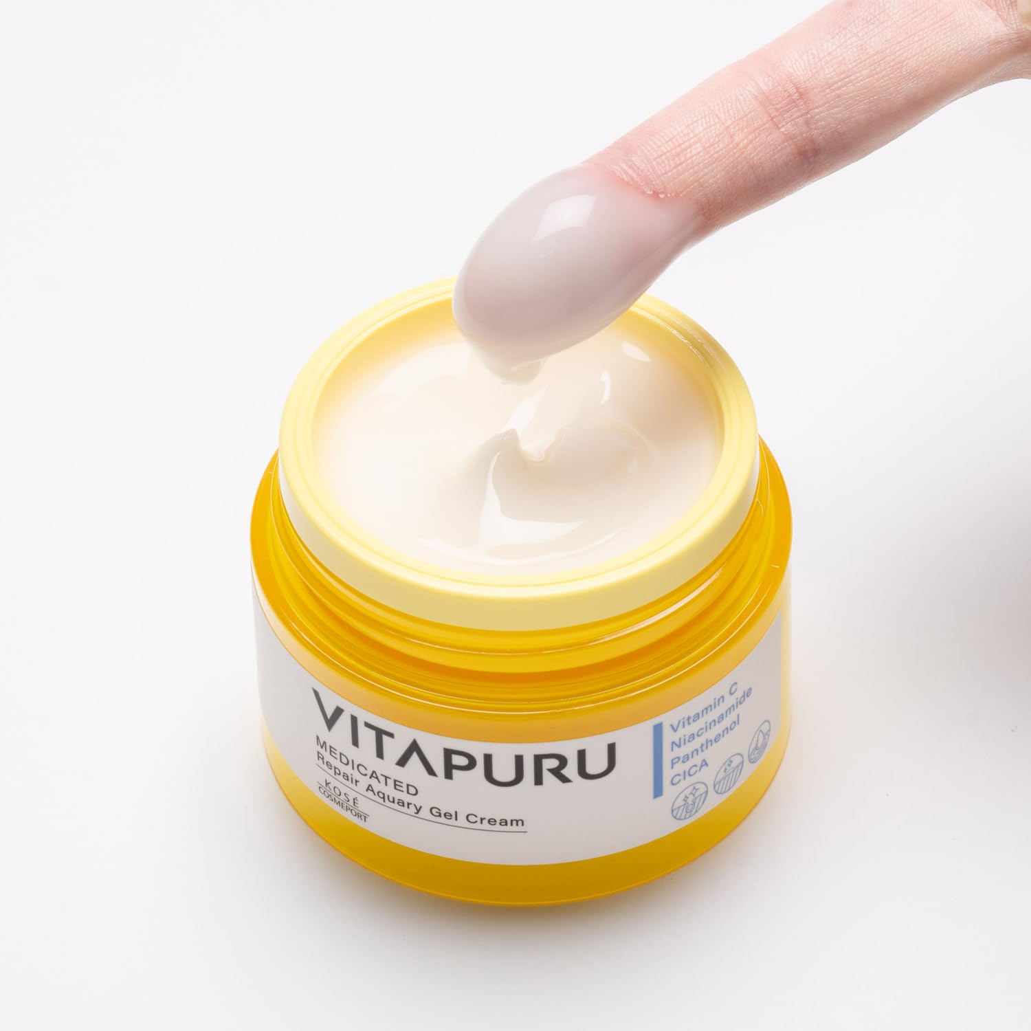 Kose Vitapuru Repair Gel Cream with Vitamin C 90g for Japanese Skincare
