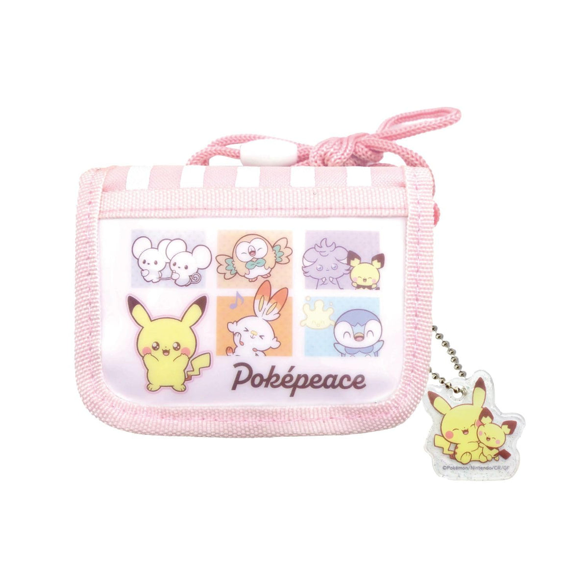 Sanart Pokepiece RF Wallet Pink Compact Design for Collectors