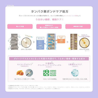 ulumee Moisture Protein Night Care Serum 50ml - Japanese Skincare