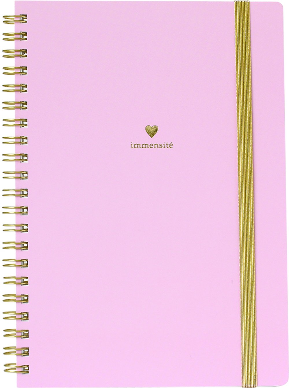 LABCLIP A5 Notebook Light Pink with Horizontal Lines