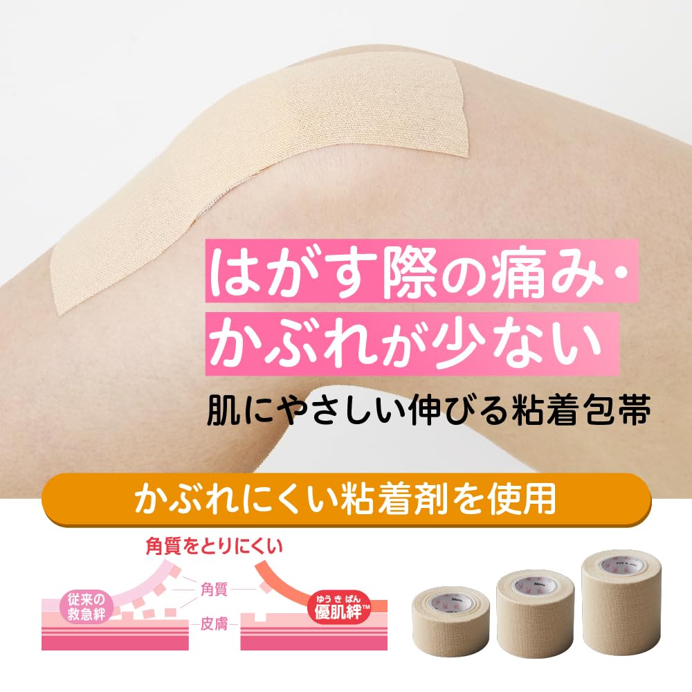 Nitoms Caremate Gentle Adhesive Bandage 50mm x 2m Skin-Friendly