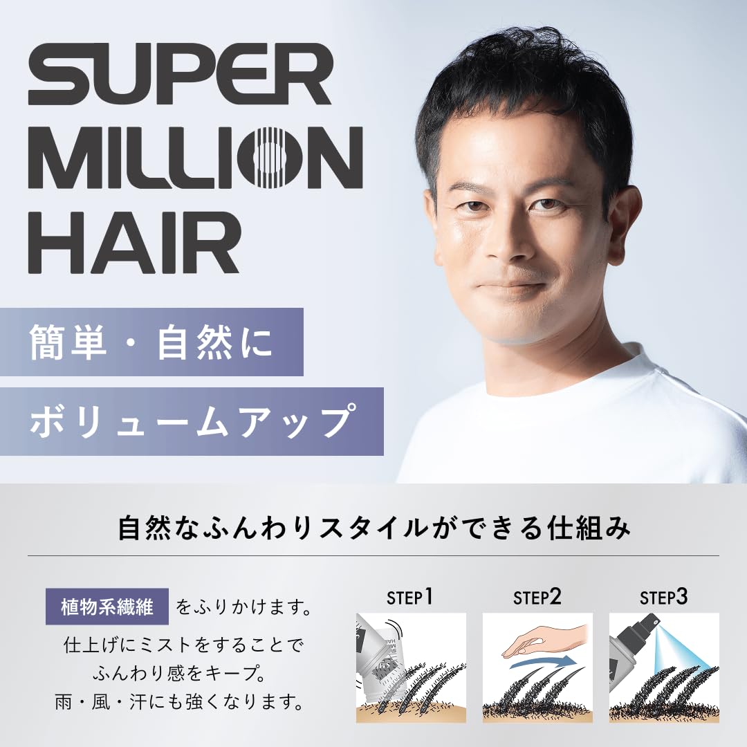 Super Million Hair Dark Brown Powder 30g for Hair Concealment