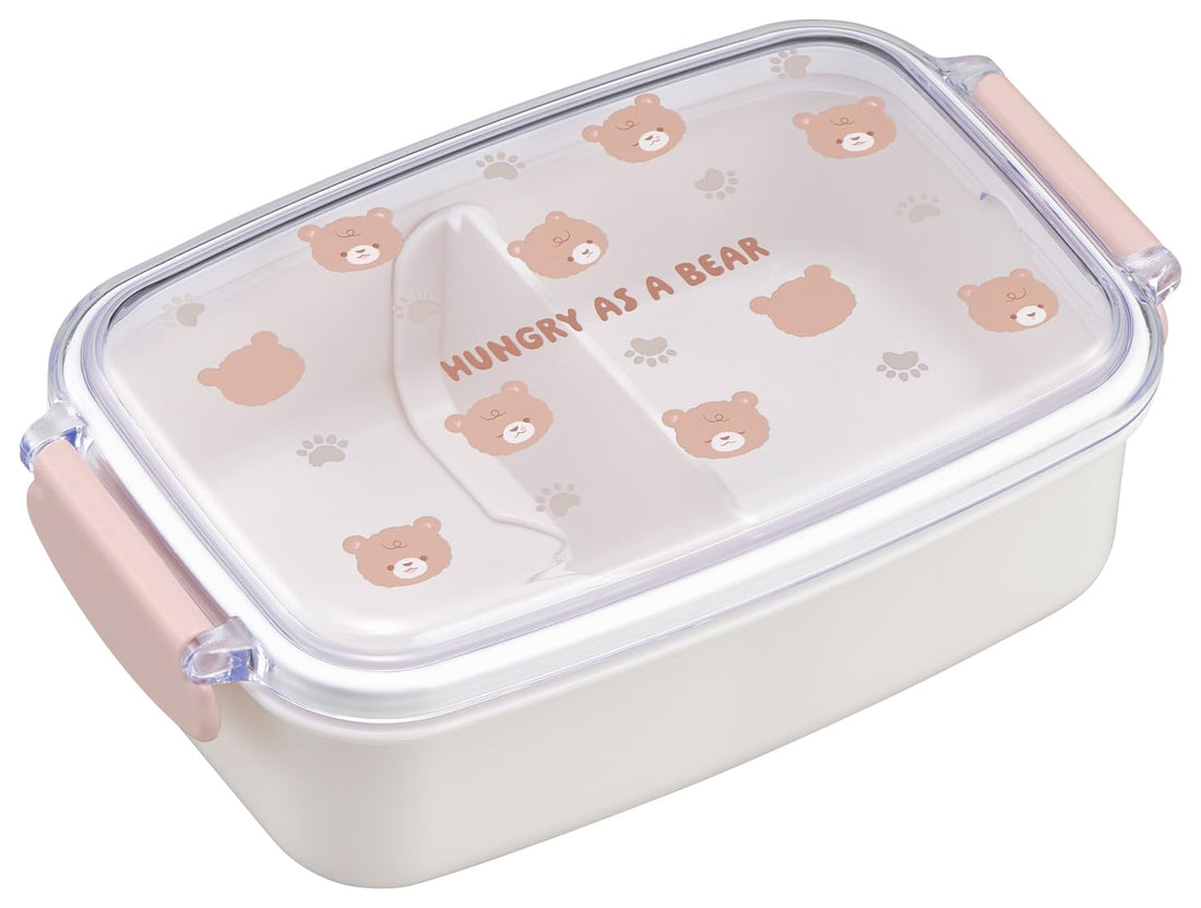 OSK Antibacterial Bento Box with Dividers 500ml Made in Japan
