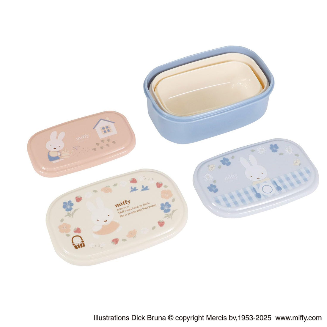 Kutsuwa Miffy Seal Box Set 3 Pieces for Japanese Organization