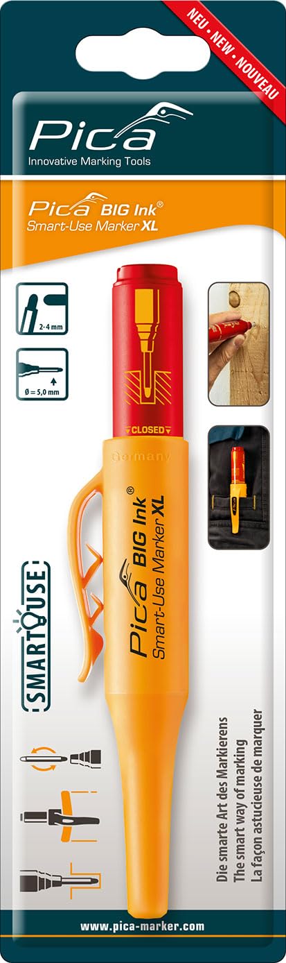 Pica Marker BIG Ink Red Water-Based Marker Blister Pack