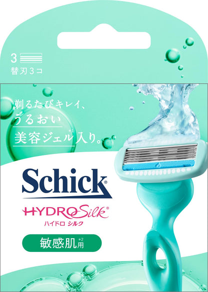 Schick Hydro Silk Sensitive Skin Razor Blades 3 Count for Women