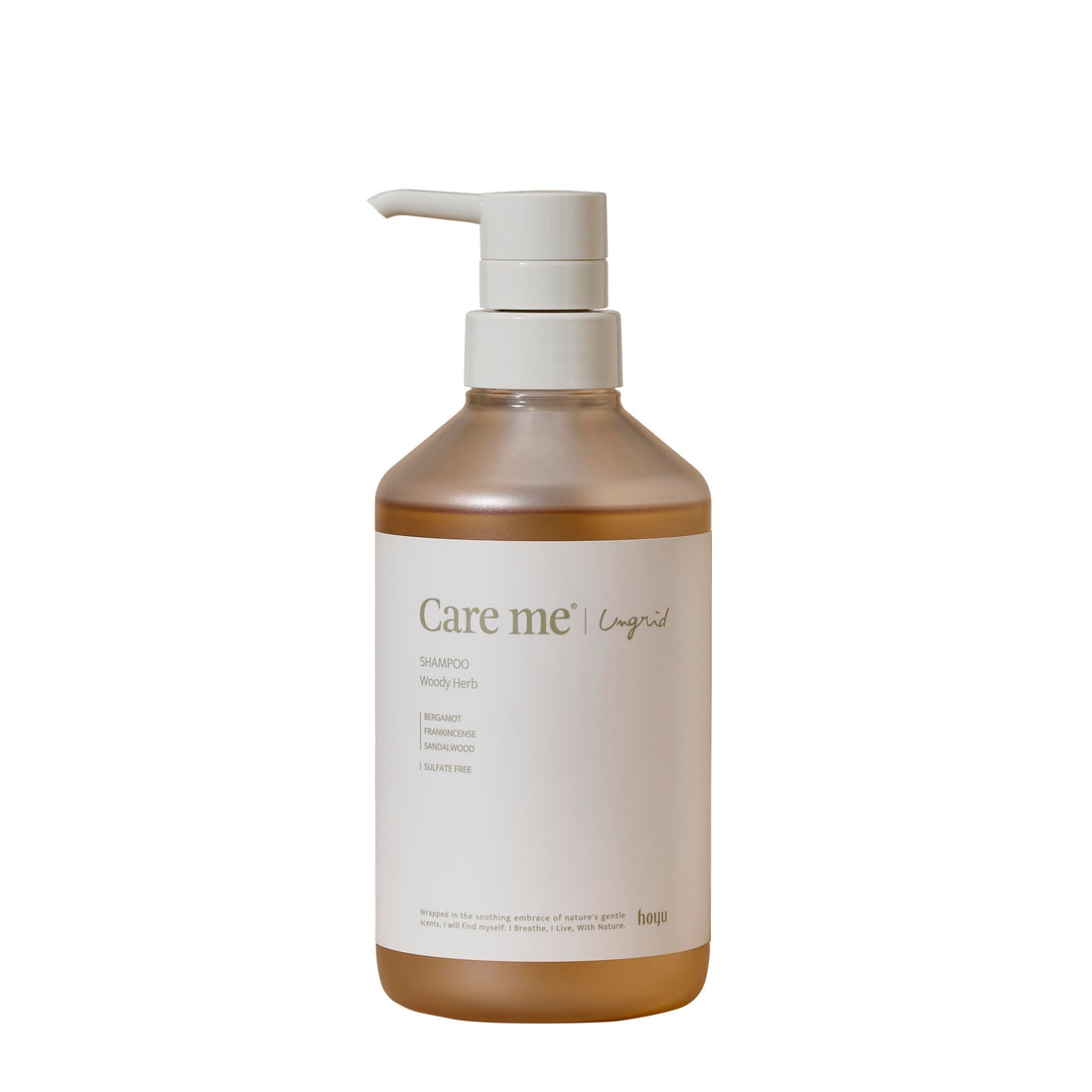 Care me Organic Shampoo Woody Herb 450mL for Natural Hair Care