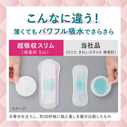 Laurier Slim Absorbent Pads 10cc 72 Count Fragrance-Free