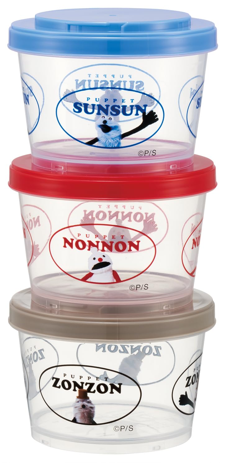 Skater Bento Box Jointed Container Set 240ml Dishwasher Safe
