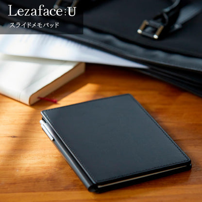 Kingjim Slide Memo Pad Leather Fest U A6 Black