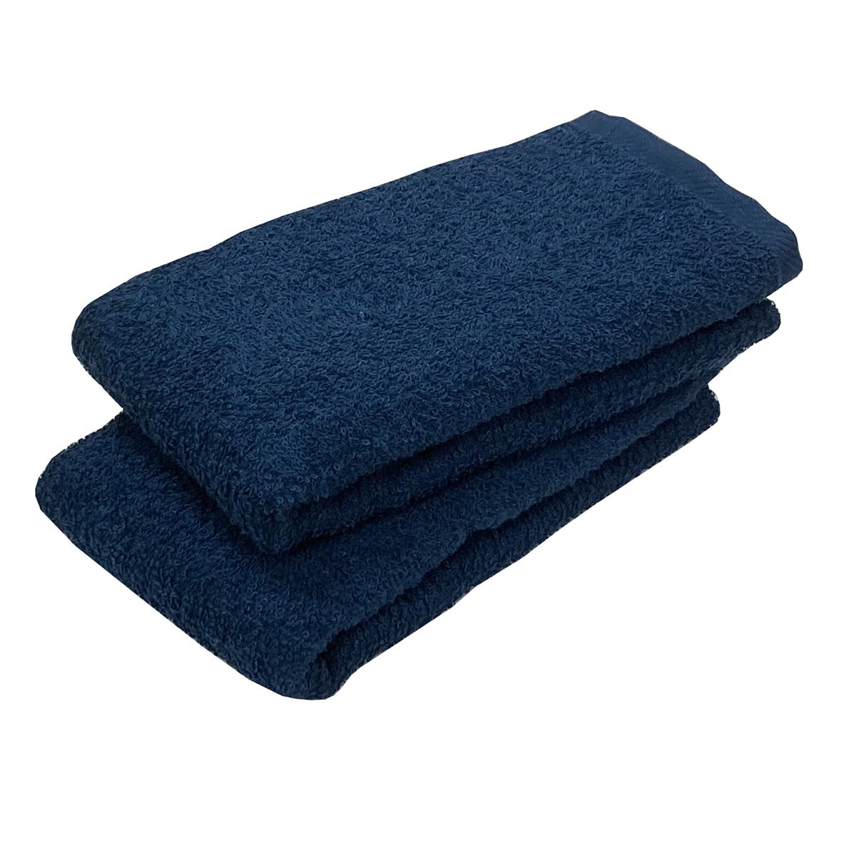 IMAMURA Face Towel Set Navy Soft Absorbent Japanese Cotton 34x85cm