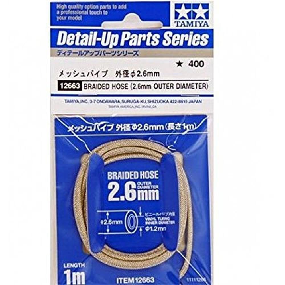 TAMIYA Detail Up Parts Series No.63 Mesh Pipe 2.6mm for Model Kits