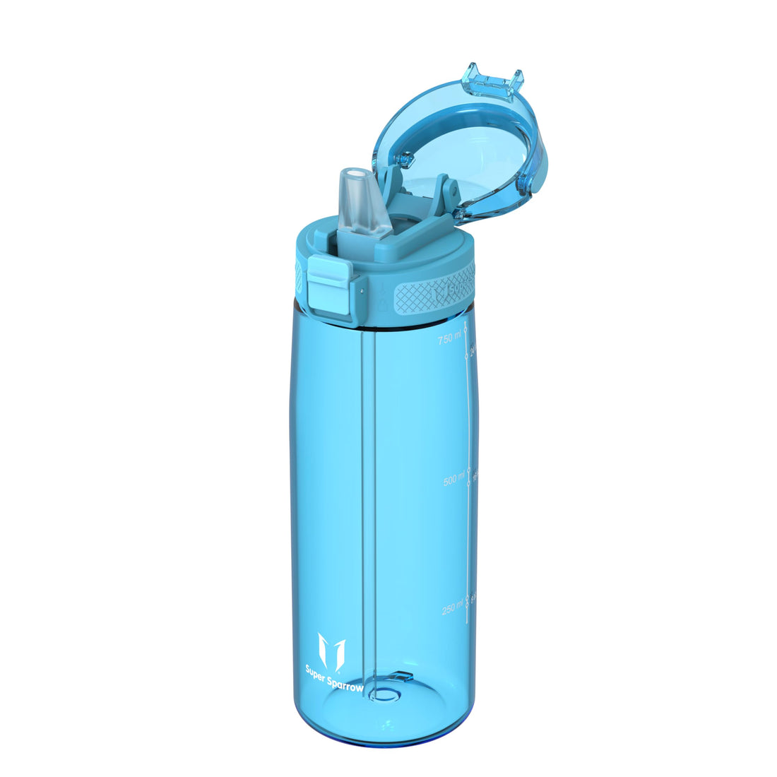 Super Sparrow Water Bottle 750ml with Straw BPA-Free Tritan Material