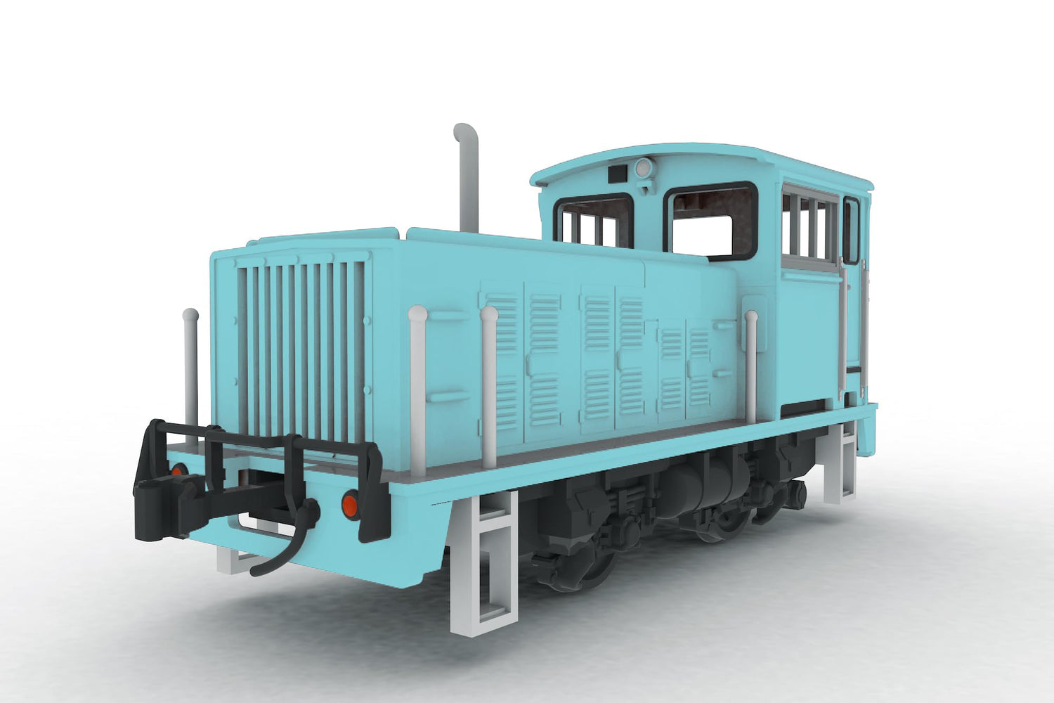 Plum 1/80 Scale Model Blue Locomotive Plastic Kit
