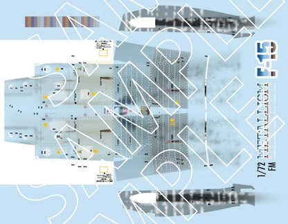 Modelink Japan 1/72 F-15 Under Panel Decal Set for Scale Models