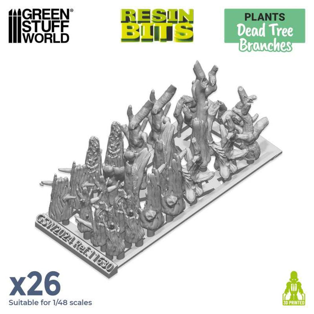 Green Stuff World Non-Scale 3D Printed Dead Tree Kit