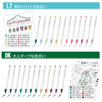 ZEBRA ClickArt Water-Based Pen Set 12 Colors for Creative Projects