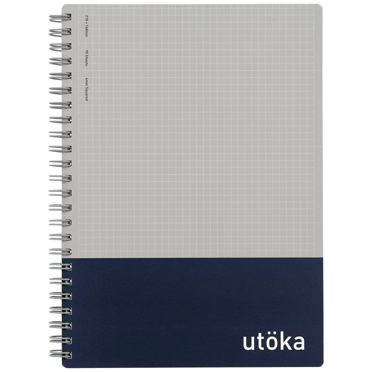 Maruman Ring Notebook A5 4mm Grid Navy for Creative Note-Taking