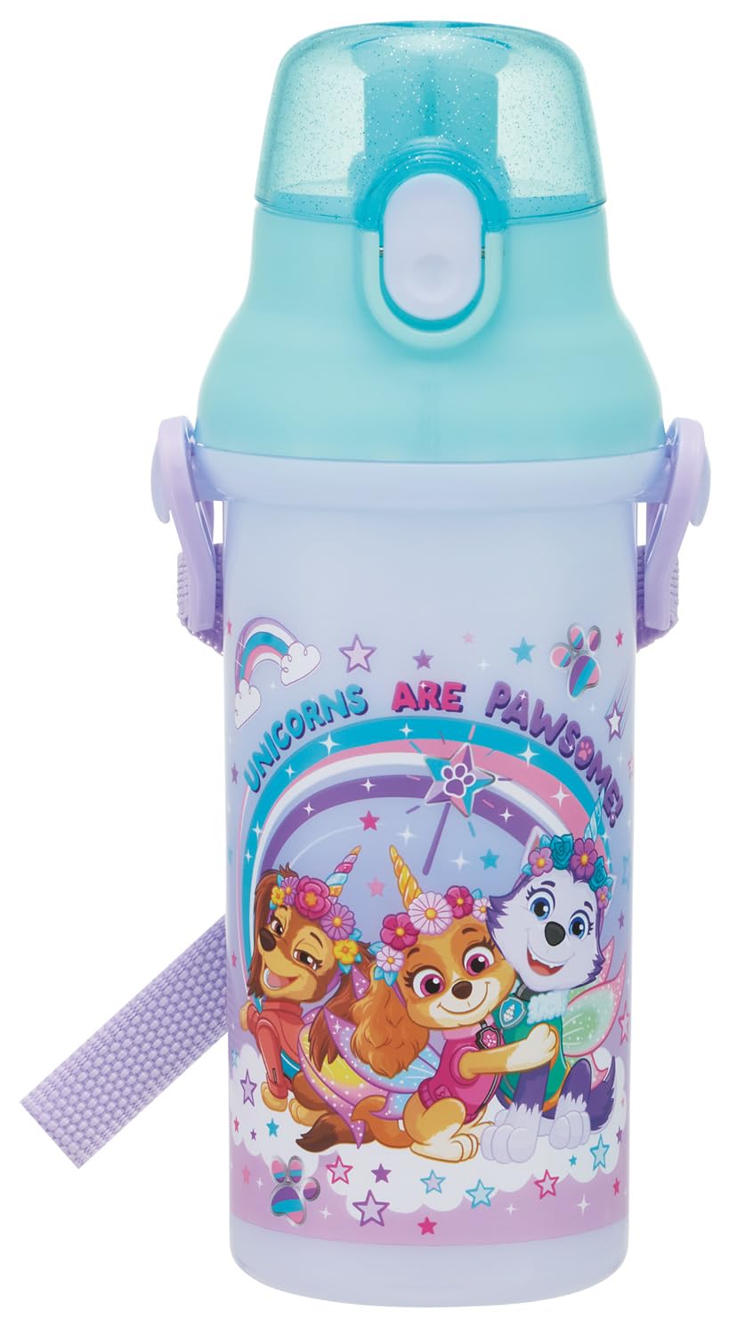 Skater Kids Water Bottle with One-Push Opening 480ml