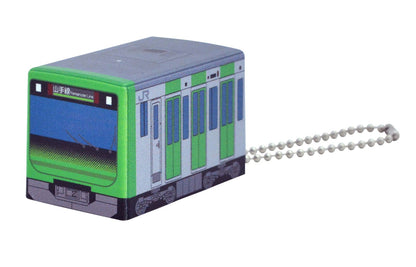 Daiwa Toy Keychain Green 4cm GOGO Cubie Model Train E235 Series