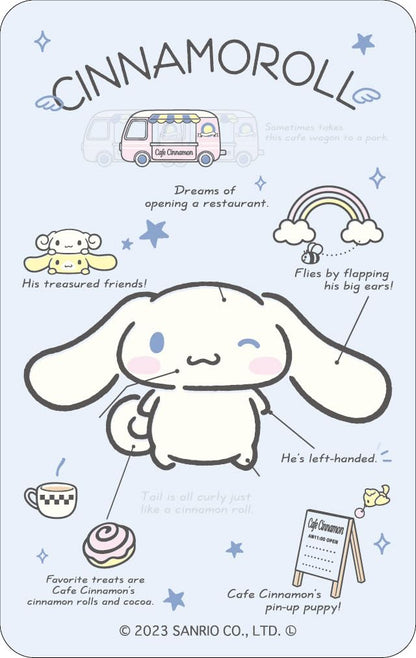 Culture Entertainment Sanrio Lenticular Sticker Set Featuring Cinnamoroll and Friends