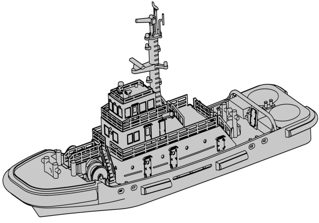 Modellium 1/700 Scale Resin Kit for 36m Harbor Tugboat