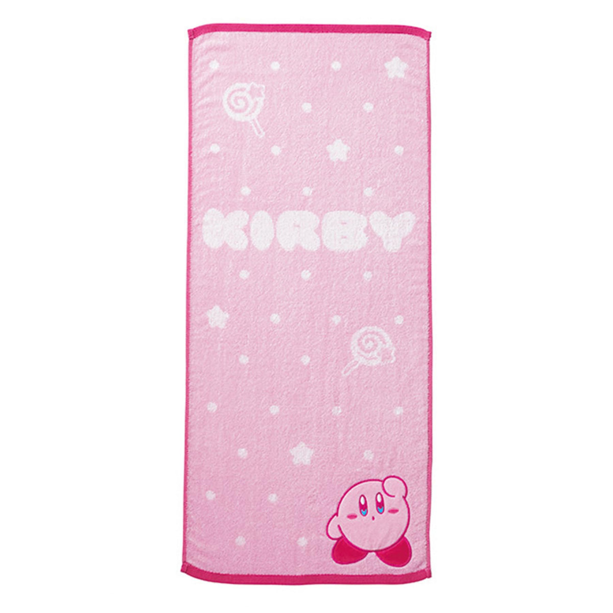Marushin Face Towel Nintendo Kirby Cosmic Pink 100% Cotton