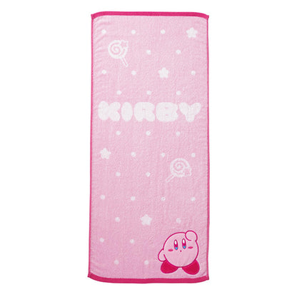 Marushin Face Towel Nintendo Kirby Cosmic Pink 100% Cotton